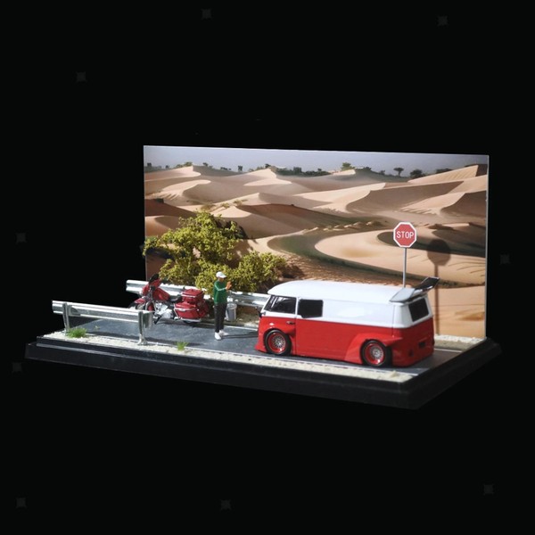 nShop bán Diorama 1:64 - Đường Qua Sa Mạc làm quà tặng sinh nhật lưu niệm cho người chơi mô hình xe diecast mini