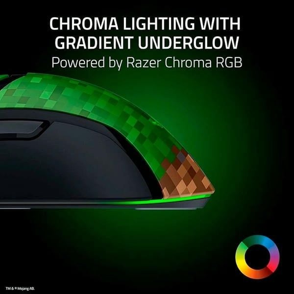 Hệ thống LED Chroma RGB Underglow của chuột Razer Cobra Minecraft nShop