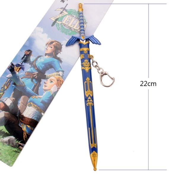 Móc Khóa Kim Loại Master Sword Zelda Tears of the Kingdom mang kích thước vừa vặn, dễ cầm