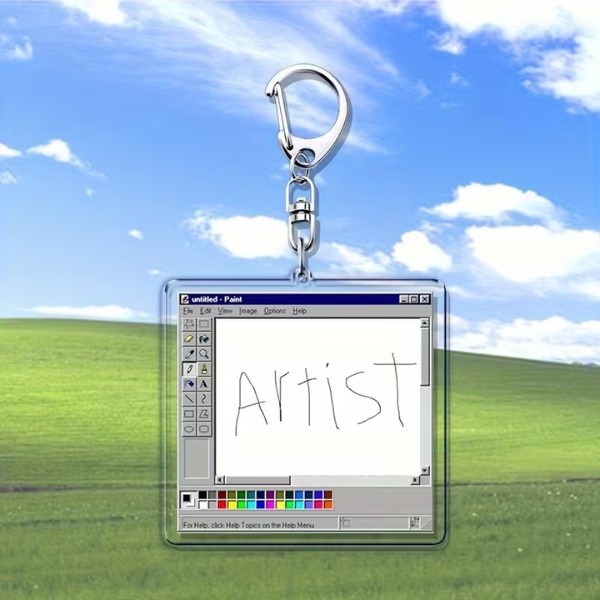 nShop bán Móc khóa acrylic MS Paint làm quà cho digital painting artist designer thiết kế