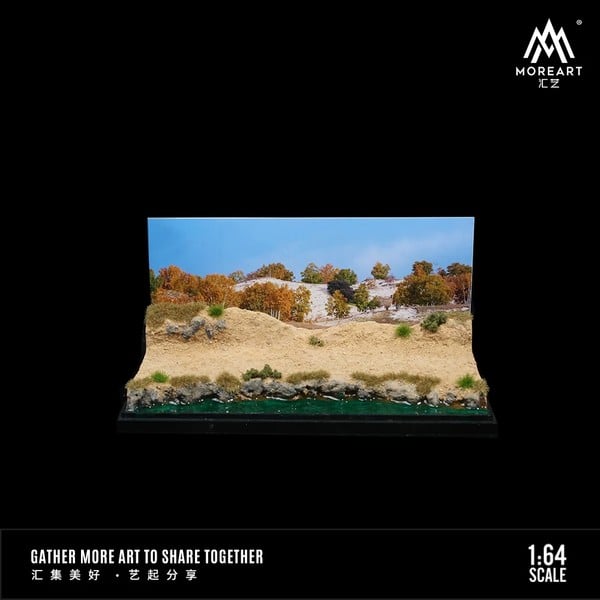 nShop bán Diorama 1:64 - Hoang Mạc Ven Hồ làm quà tặng sinh nhật lưu niệm fan sưu tầm mô hình xe diecast cao cấp