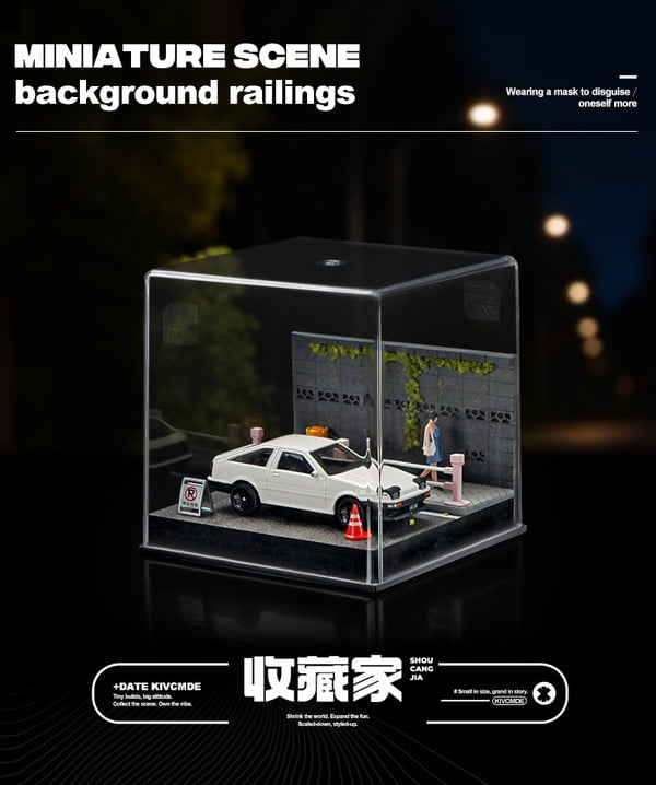 nShop bán Diorama 1:64 Kèm Hộp Trưng Bày - Bờ Tường Bên Đường 82013 thích hợp làm quà tặng cho bé trai mê xe