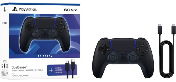nShop bán Tay Cầm PS5 DualSense Midnight Black + Cáp USB PC Ready thích hợp làm quà tặng game thủ