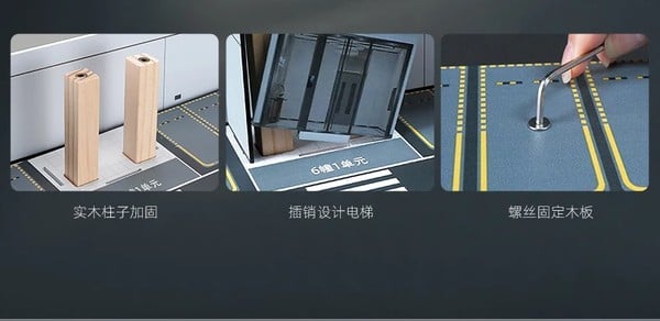 nShop bán Diorama 1:64 Bãi đỗ xe có thang máy SCJ415 Shou Cang Jia làm quà tặng fan sưu tầm xe mô hình đồ chơi