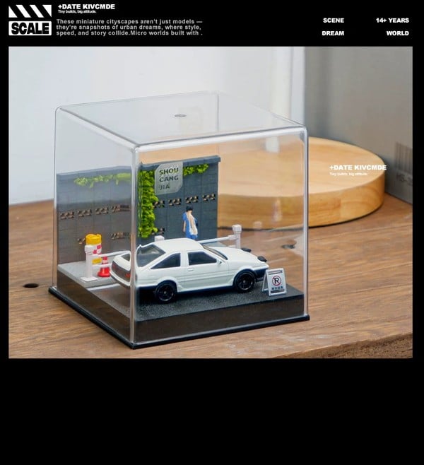 nShop bán Diorama 1:64 Lan can đường phố SCJ82013-A Shou Cang Jia tặng kèm mô hình người mini figure giá tốt