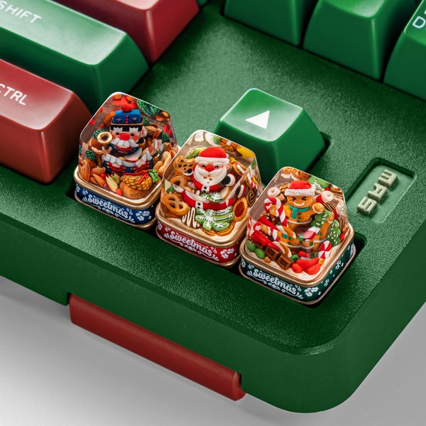 nShop bán Keycap Artisanta Factory Sweetmas - Dwarf Factory trang trí góc Stream Giáng Sinh Noel