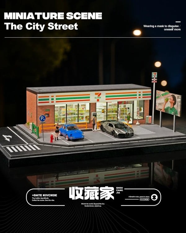 nShop bán sa bàn Diorama 1:64 Cửa hàng 24h 7-Eleven cỡ lớn SCJ82044-A chính hãng giá tốt chất lượng cao