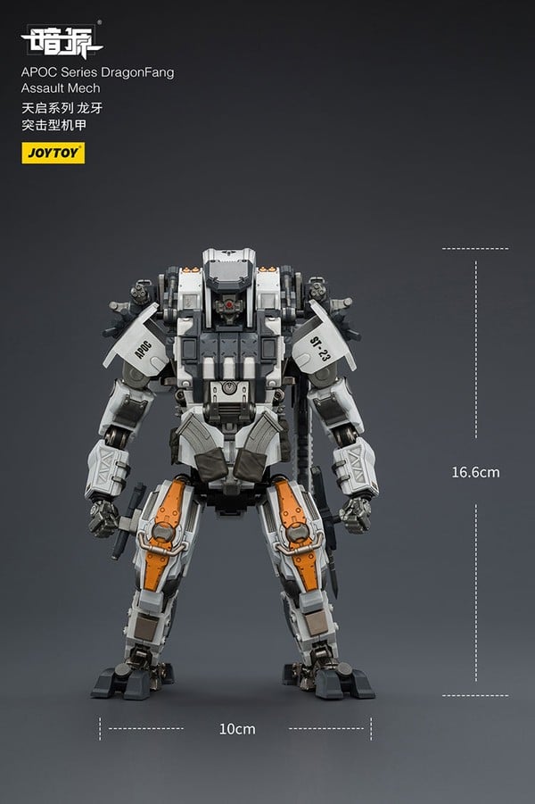 kích thước Mô hình JOY TOY JT03530 APOC Series DragonFang Assault Mech chính hãng chất lượng cao