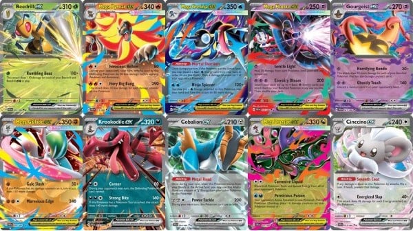 nShop bán Pokemon TCG ME04 Mega Evolution Chaos Rising Booster Pack En có nhiều thẻ ex mạnh để đấu bài giá tốt