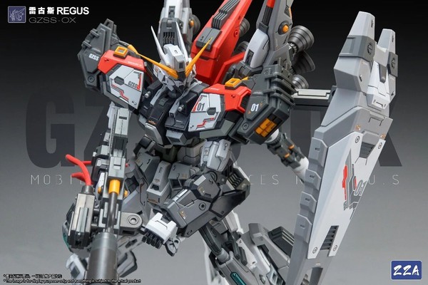 model kit Mecha ZZA GZSS-OX-001 1/100 REGUS có trang bị vũ khí hạng nặng hầm hố