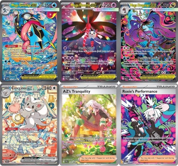 nShop bán Pokemon TCG ME04 Mega Evolution Chaos Rising Booster Pack En Special Illustration Rare art đẹp sắc nét
