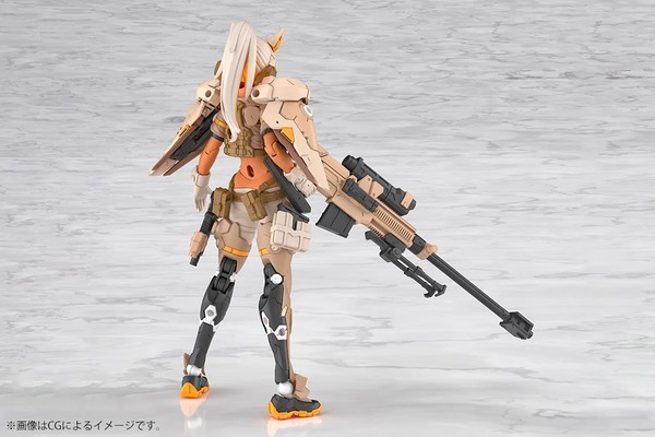 mặt sau back view model kit Megami Device Yggdrasis Skoll Sharpshooter Tempest - Kotobukiya KP869