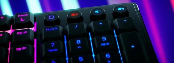 Cụm phím Media chuyên dụng tích hợp trên Razer Ornata V3 chính hãng nShop