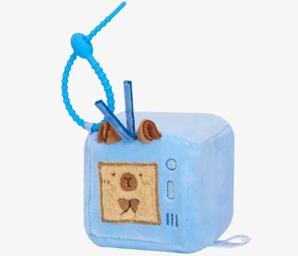 thú bông Squarepals Animal Collection 7cm capybara TV màn hình chuột lang nước