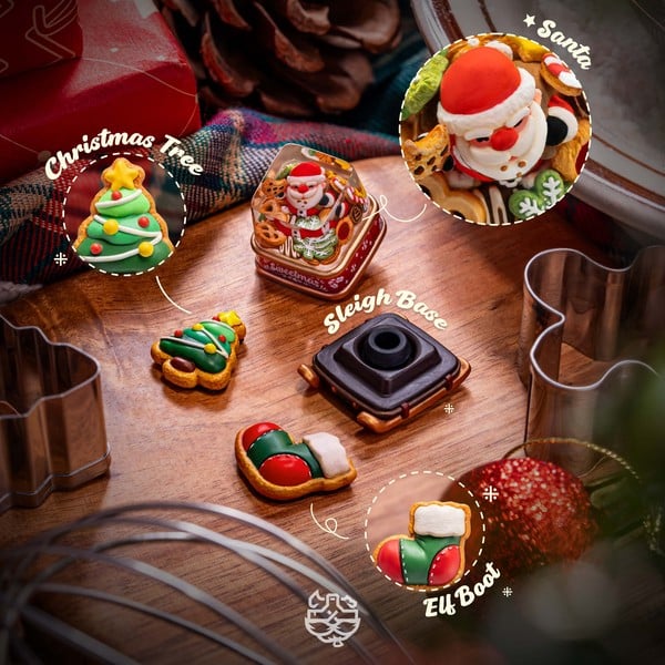 nShop bán Keycap Artisanta Factory Sweetmas Santa - Dwarf Factory thích hợp làm quà tặng Noel Giáng Sinh độc đáo