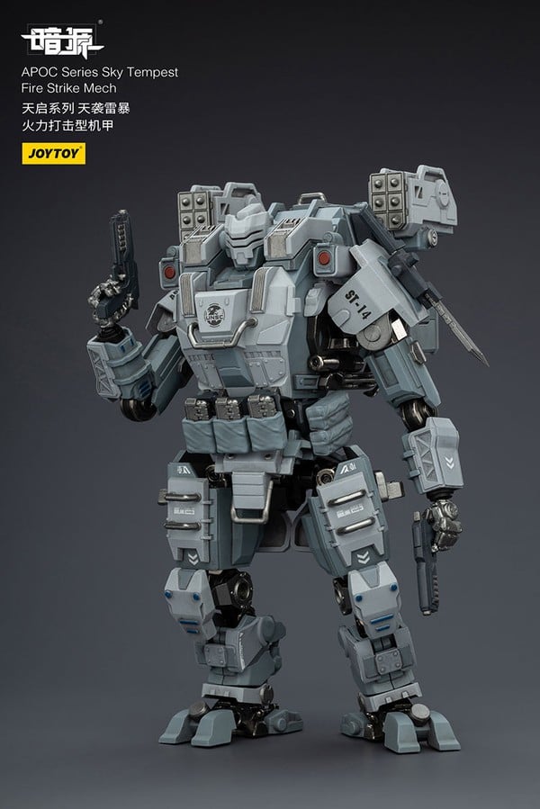 mô hình JOY TOY APOC Series Sky Tempest Fire Strike Mech ST-8614 khớp tốt biên độ cử động cao dễ pose