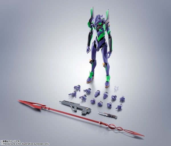 Thành phần phụ kiện vũ khí của Evangelion EVA-01 + Cassius's Spear Renewal - Robot Spirits