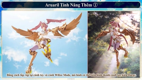 nShop bán Model Kit Arcanadea Aruaril - AR013 chính hãng Kotobukiya dạng người chim Harpy khớp tốt