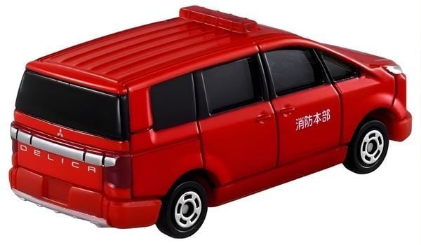 Tomica No. 50 Mitsubishi Delica D:5 Fire Command Vehicle Có Màu Sơn Bắt Mắt