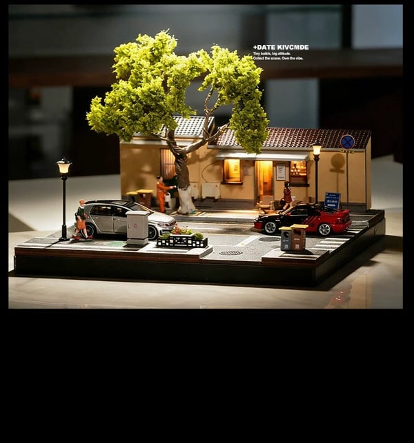 nShop bán Diorama 1:64 Cà phê nghệ thuật đường Nam Kinh SCJ82052-A độ chi tiết cao đẹp sắc sảo