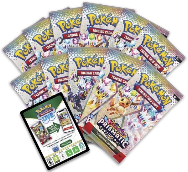 nShop bán booster pack Pokemon TCG SV8.5 Prismatic Evolutions Premium Figure Set cực hiếm