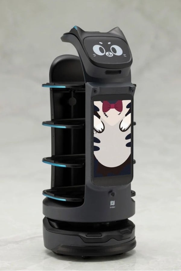 nShop bán mô hình lắp ráp BellaBot Pro Black Ver Pudu Robotics - Kotobukiya KP815 người máy mèo quản gia mini