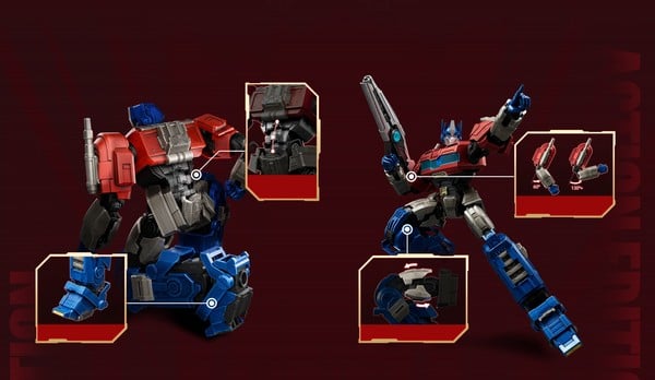 nShop bán mô hình Transformers ONE Action Edition 04 Optimus Prime Orion Pax khớp tốt biên độ cử động cao
