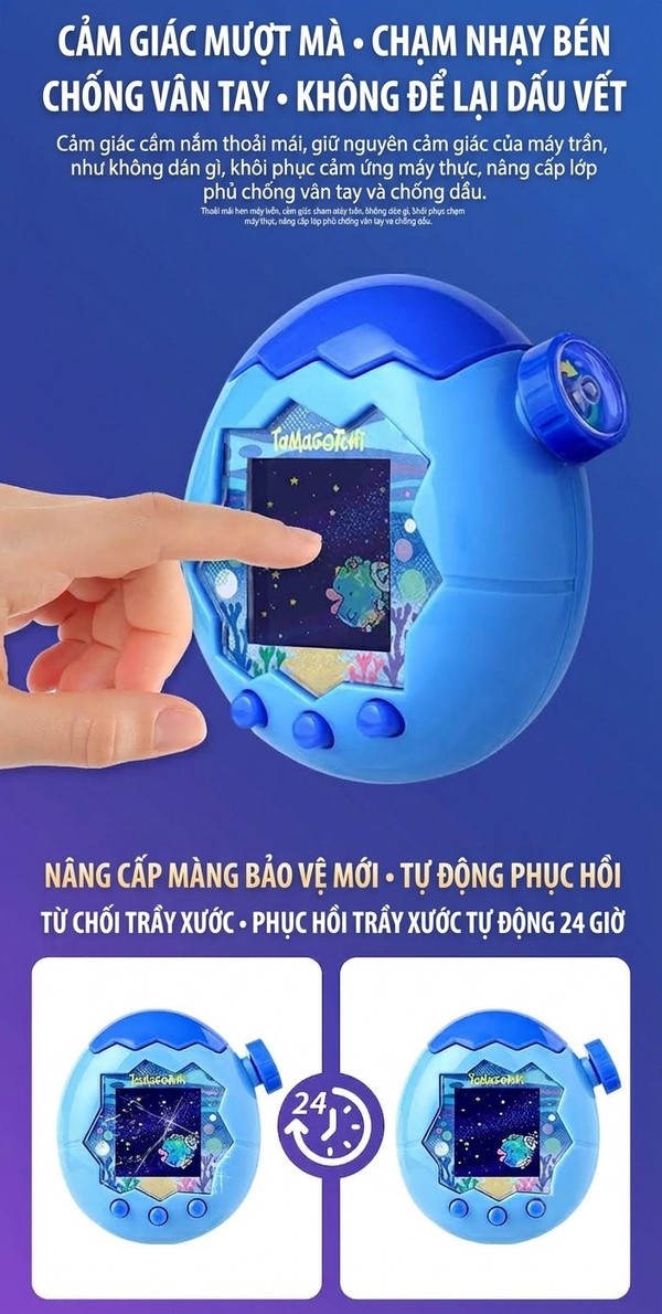 Dán màn hình Tamagotchi Paradise chống bám vân tay độ nhạy cao tự phụt hồi khi bị trầy