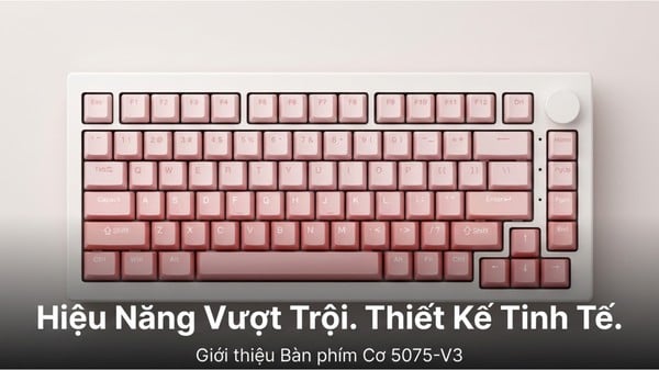 nShop bán Bàn phím cơ không dây AKKO 5075 V3 Akko Frost Pink giao nhanh trong ngày giá tốt