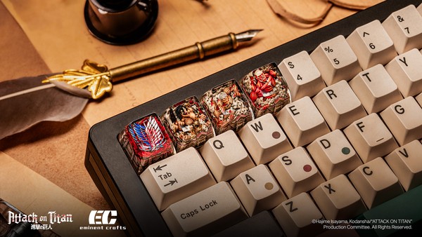 Sưu tầm trọn bộ Attack On Titan Artisan Keycap SAR1 Profile ở nShop làm quà tặng cao cấp và tinh tế