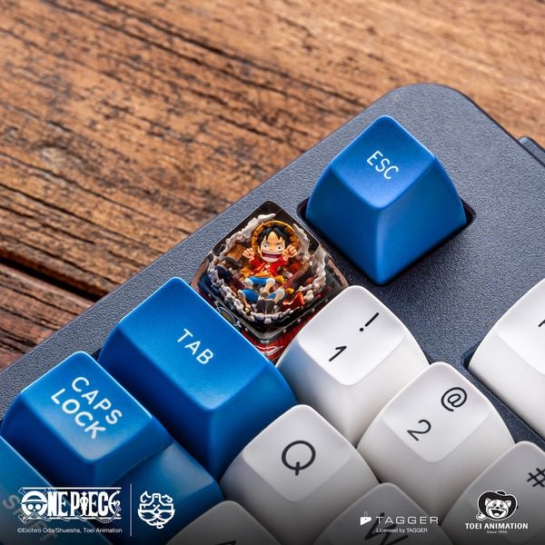 nShop bán One Piece Artisan Keycap Luffy SAR1 Profile - Dwarf Factory chất liệu resin xuyên LED