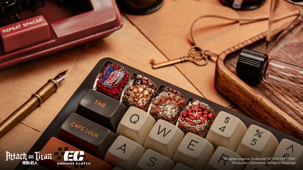 Sưu tầm trọn bộ Attack On Titan Artisan Keycap SAR1 Profile cùng nShop để trang trí cho bàn phím cơ của bạn