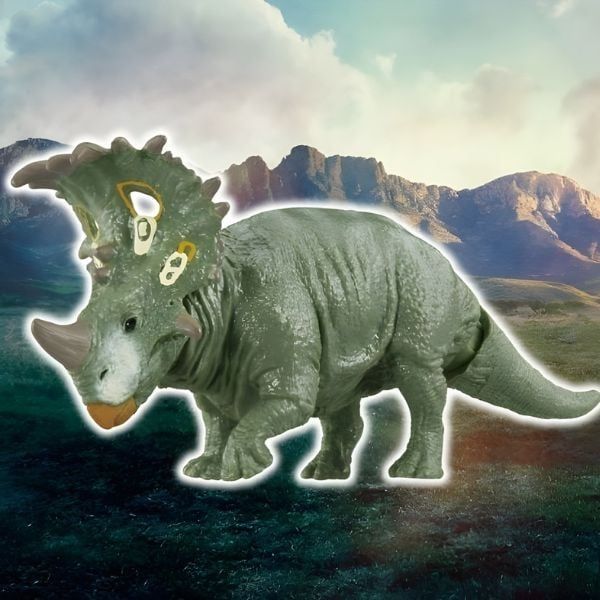 Set khủng long ANIA Sinoceratops với thẻ chiến đấu hấp dẫn cho bé