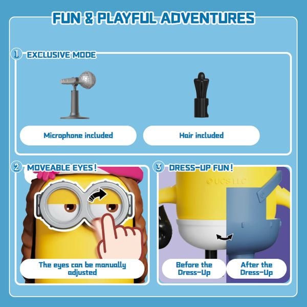 nShop bán mô hình lắp ráp Blokees preCOOL Minions 07 Kevin Singer 74853 nhiều tính năng và phụ kiện