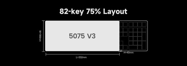 nShop bán Bàn phím cơ không dây AKKO 5075 V3 Akko Frost Pink layout 75% nhỏ gọn tiết kiệm diện tích bàn làm việc