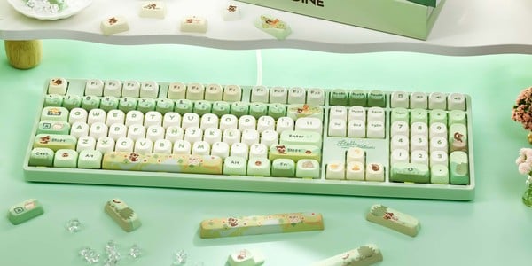 nShop bán Bàn phím cơ không dây AKKO 5108B Plus The Legend of Hei layout trang trí bàn làm việc văn phòng