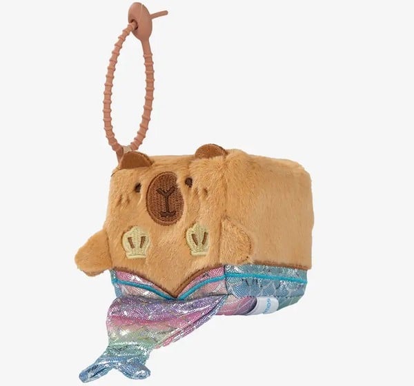 thú bông Squarepals Animal Collection 7cm capybara mermaid chuột lang nước tiên cá
