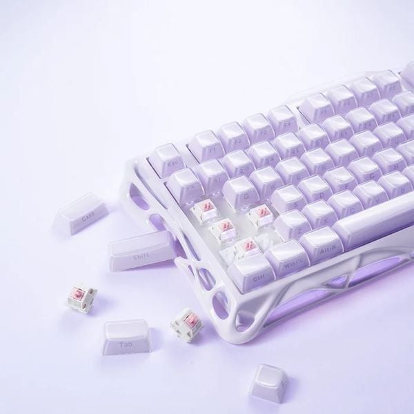 đánh giá Bàn phím cơ GravaStar Mercury K1 75% Wireless Special Edition Lavender Purple tốt nhất