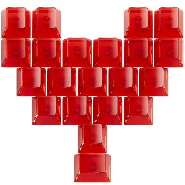 Bộ Keycap bàn phím cơ Veekos Love Red 21 nút phụ kiện chính hãng
