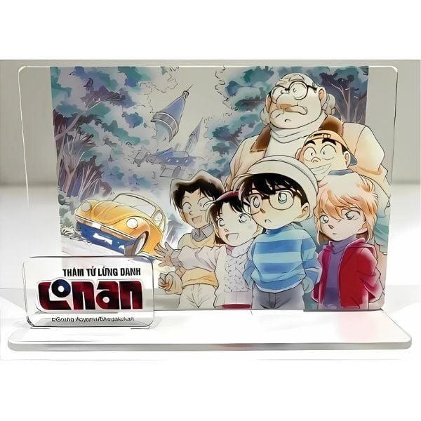 Mô Hình Standee Acrylic Bác Agasa & Đội thám tử nhí Conan phụ kiện chính hang