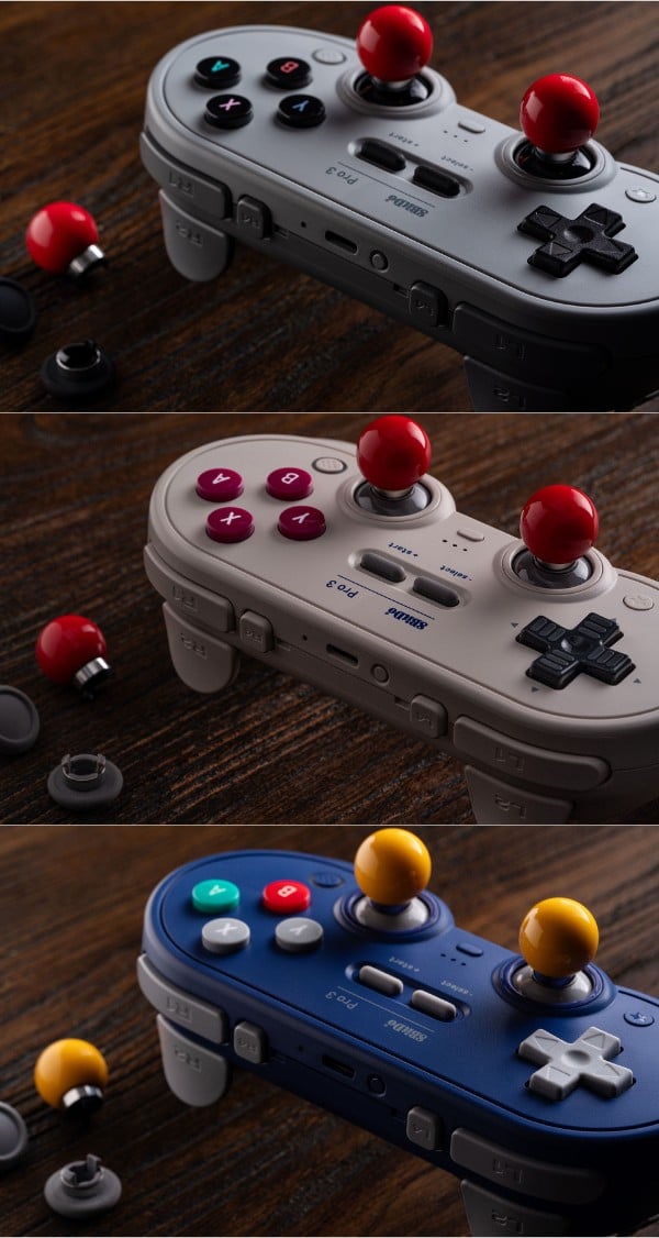 nShop bán Tay Cầm Game 8BitDo Pro 3 Bluetooth Gamepad có analog dạng Retro Arcade