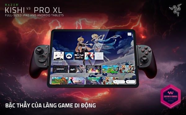 Banner tay cầm chơi game Razer Kishi V3 Pro XL nShop