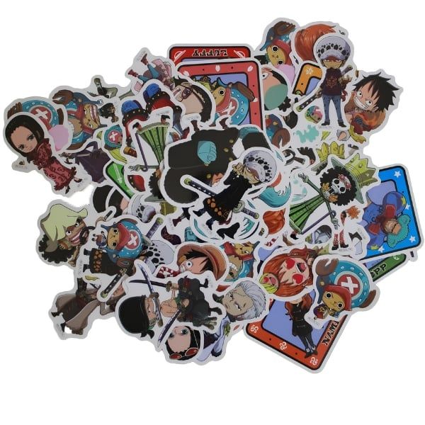 Bộ 40 sticker chibi ONE PIECE - phù hợp để sưu tầm