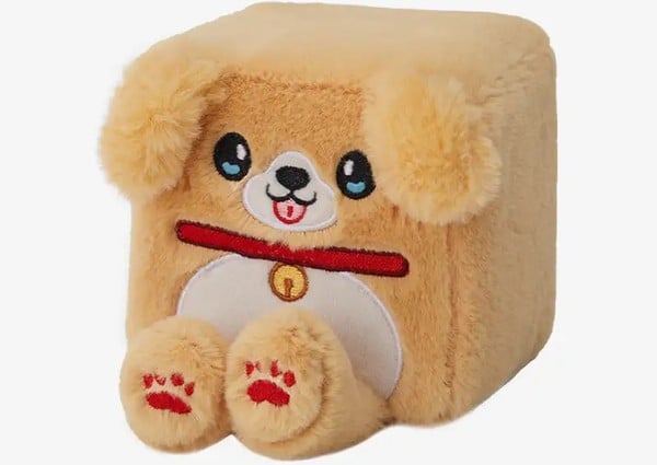 thú bông vuông Squarepals Animal Collection 10cm golden retriever chó vàng