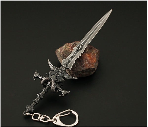 nShop bán Móc khóa kiếm Warcraft Frostmourne làm quà tặng game thủ fan RTS DoTA 8x 9x