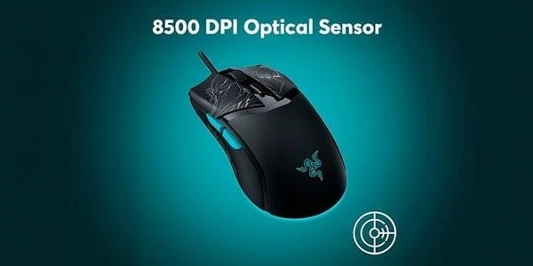 Cảm biến quang học 8500 DPI chính xác tuyệt đối trên Razer Cobra ZZZ