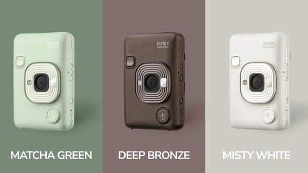 Ba màu sắc mới của Fujifilm Instax Mini LiPlay: Matcha Green, Deep Bronze và Misty White