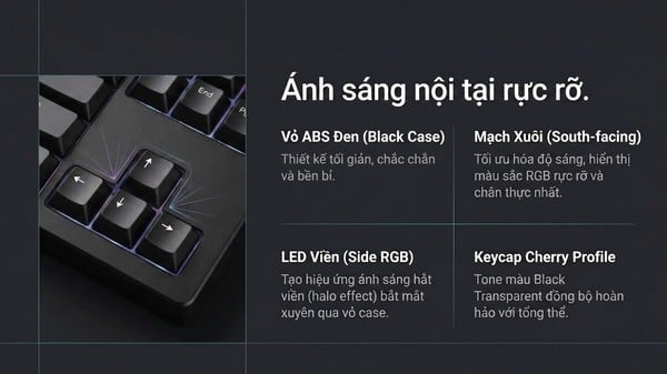 nShop bán Bàn phím cơ không dây AKKO 5087 V3 Black Transparent ship COD tận nhà toàn quốc giá tốt