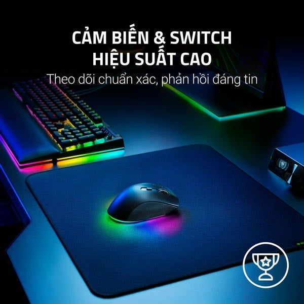 Cảm biến Focus Pro 30K và Switch cơ học trên Razer Pro Click V2 nShop