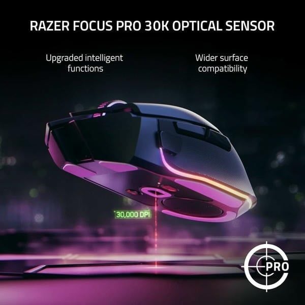 Cảm biến quang học Focus Pro 30K của Razer Basilisk V3 Pro nShop